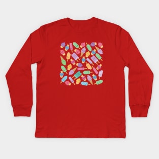 Ice Cream Pattern Kids Long Sleeve T-Shirt